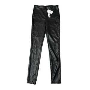 Joe's Black Faux Leather Pants - Size XL (16)